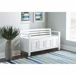 Buy π€© Pemberly Row Storage Bench In White π€© 13 Buy π€© Pemberly Row Storage Bench In White π€© -Bedroom Benches Store 1462784 1462789 L