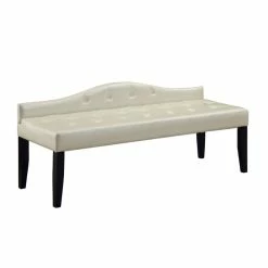 Top 10 𧨠Furniture Of America Olivia Faux Leather Tufted Long Bench In White π
