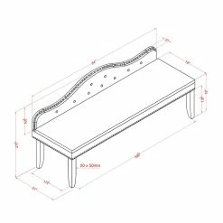 Cheapest 😍 Furniture Of America Dubose Contemporary Faux Leather Tufted Bench In Pink ⭐ -Bedroom Benches Store 1465652 5 L