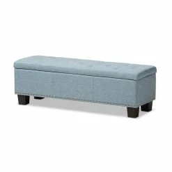 Wholesale β¨ Baxton Studio Hannah Storage Bench In Light Blue π