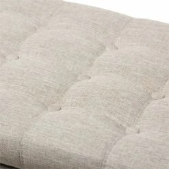 Hot Sale 😉 Baxton Studio Kaylee Storage Bench In Beige 😉 -Bedroom Benches Store 1516390 6 L