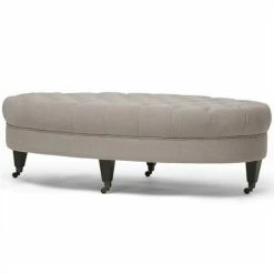 Best Pirce 👍 Atlin Designs Tufted Ottoman With Casters In Beige 🥰