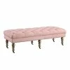 New 🛒 Bowery Hill 62" Bedroom Bench In Pink And Distressed Gray 🔥
