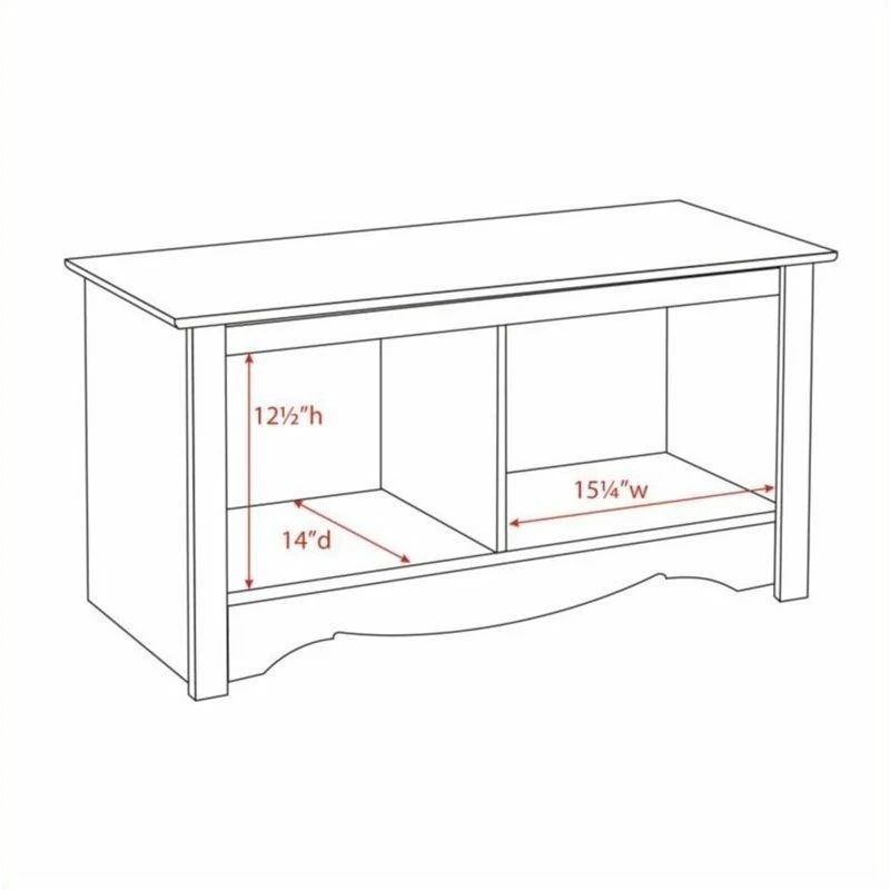 Promo π Hawthorne Collections 2 Cubby Bedroom Bench In White π€© 4 Promo π Hawthorne Collections 2 Cubby Bedroom Bench In White π€© - Image 4