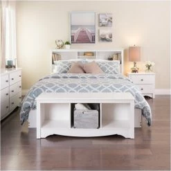 Cheap ⭐ Hawthorne Collections 3 Cubby Bedroom Bench In White 😀 -Bedroom Benches Store 1575118 2 L