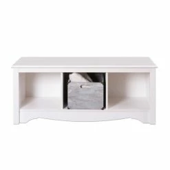 Cheap ⭐ Hawthorne Collections 3 Cubby Bedroom Bench In White 😀