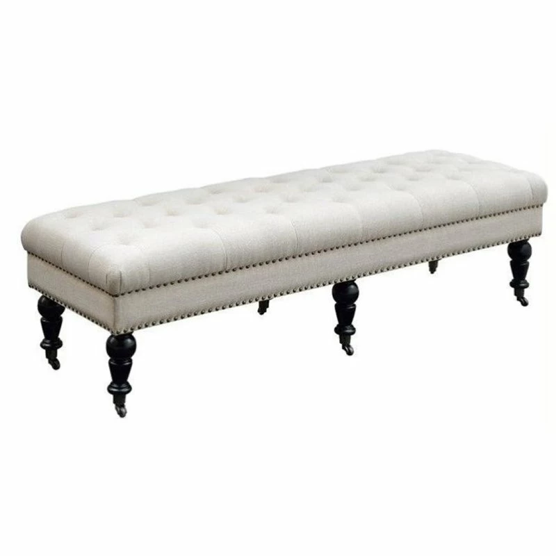 Outlet π Bowery Hill Bedroom Bench With Casters In Dark Espresso π 1 Outlet π Bowery Hill Bedroom Bench With Casters In Dark Espresso π