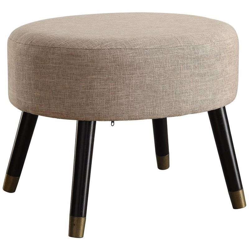 Cheap π Convenience Concepts Designs4Comfort Mid Century Ottoman Stool In Tan Fabric π 3 Cheap π Convenience Concepts Designs4Comfort Mid Century Ottoman Stool In Tan Fabric π - Image 3