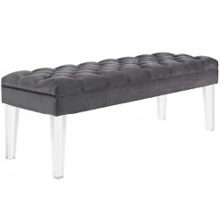 Deals π― Modway Valet Velvet Bench In Gray π