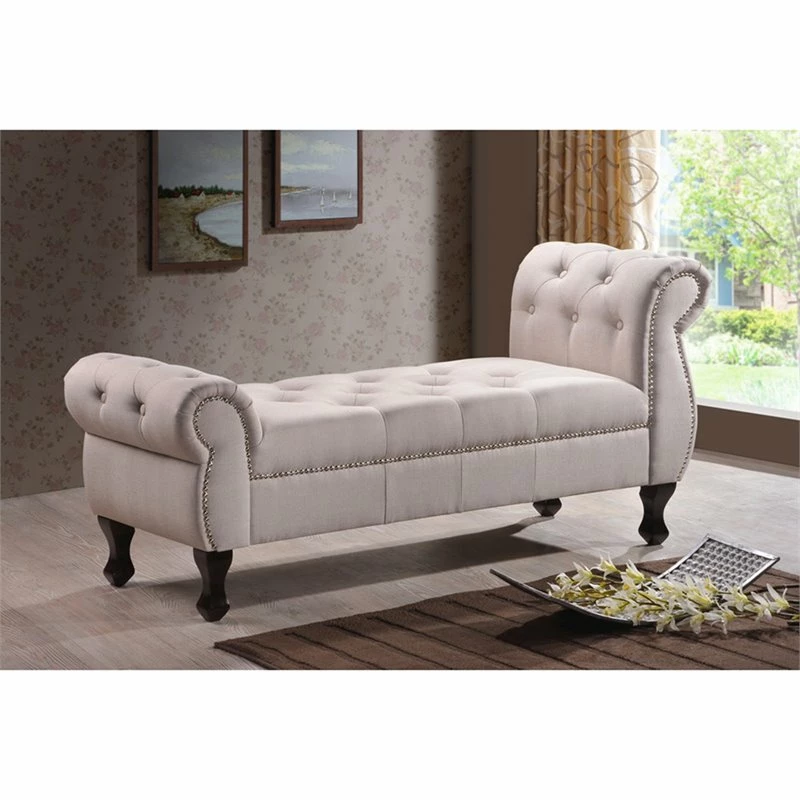 Coupon π₯° Baxton Studio Ipswich Tufted Bedroom Bench In Beige π 2 Coupon π₯° Baxton Studio Ipswich Tufted Bedroom Bench In Beige π - Image 2