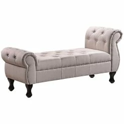 Coupon π₯° Baxton Studio Ipswich Tufted Bedroom Bench In Beige π