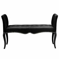 Cheapest π Baxton Studio Kristy Faux Leather Tufted Bench In Black And Wenge π 7 Cheapest π Baxton Studio Kristy Faux Leather Tufted Bench In Black And Wenge π -Bedroom Benches Store 1707059 2 L
