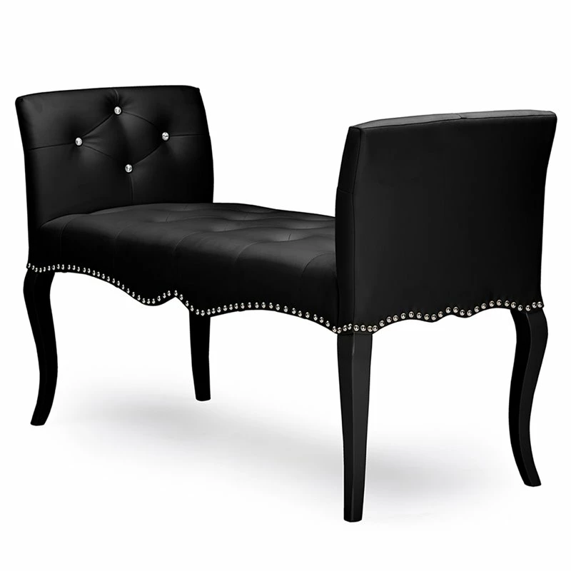 Cheapest π Baxton Studio Kristy Faux Leather Tufted Bench In Black And Wenge π 1 Cheapest π Baxton Studio Kristy Faux Leather Tufted Bench In Black And Wenge π