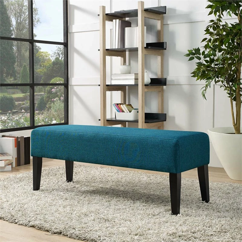 New π Modway Connect Upholstered Fabric Bench In Teal π 2 New π Modway Connect Upholstered Fabric Bench In Teal π - Image 2