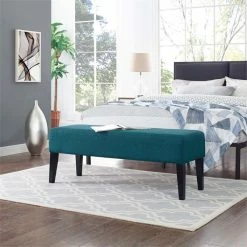 New π Modway Connect Upholstered Fabric Bench In Teal π 9 New π Modway Connect Upholstered Fabric Bench In Teal π -Bedroom Benches Store 1738805 4 L