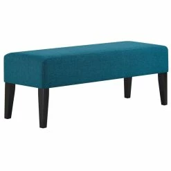 New π Modway Connect Upholstered Fabric Bench In Teal π