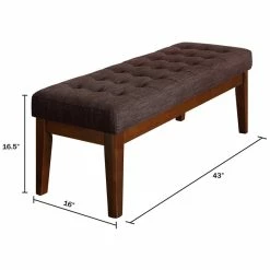 Best reviews of ❤️ Elle Décor Elle Decor Claire Tufted Bench In Chocolate Brown 🎉 12 Best reviews of ❤️ Elle Décor Elle Decor Claire Tufted Bench In Chocolate Brown 🎉 -Bedroom Benches Store 1766007 5 L