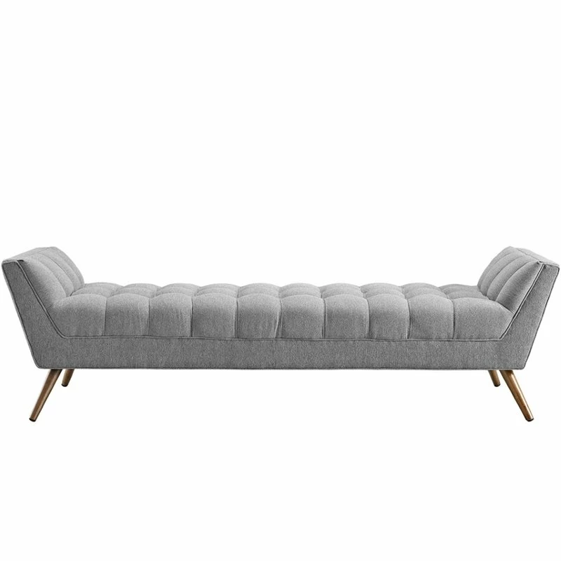 Outlet π Hawthorne Collections Fabric Bedroom Bench In Expectation Gray π 2 Outlet π Hawthorne Collections Fabric Bedroom Bench In Expectation Gray π - Image 2
