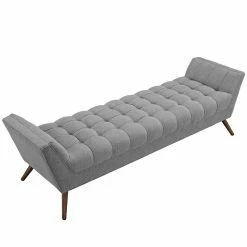 Outlet π Hawthorne Collections Fabric Bedroom Bench In Expectation Gray π 8 Outlet π Hawthorne Collections Fabric Bedroom Bench In Expectation Gray π -Bedroom Benches Store 1799905 2 L