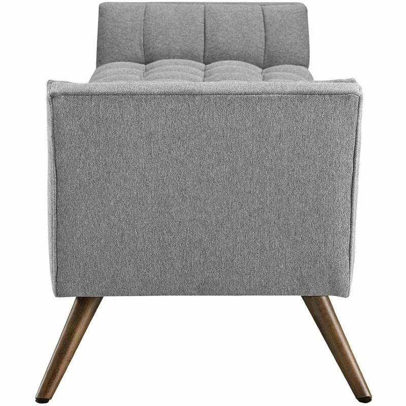 Outlet π Hawthorne Collections Fabric Bedroom Bench In Expectation Gray π 4 Outlet π Hawthorne Collections Fabric Bedroom Bench In Expectation Gray π - Image 4