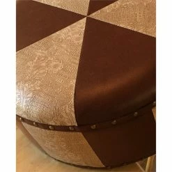 Cheapest 🛒 Pemberly Row Faux Leather Ottoman In Mix Pattern ⌛ -Bedroom Benches Store 1802649 2 L