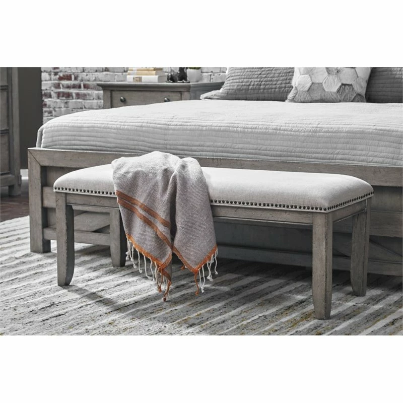 Budget β Bowery Hill Bedroom Bench In Gray π 2 Budget β Bowery Hill Bedroom Bench In Gray π - Image 2