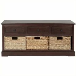 Promo 💯 Hawthorne Collections Hawthorne Collection 3 Drawer Storage Unit In Dark Cherry 💯