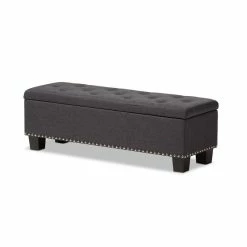 Wholesale π Hawthorne Collections Hawthorne Collection Storage Bench In Dark Gray π