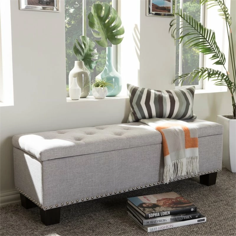 Deals π Hawthorne Collections Hawthorne Collection Storage Bench In Grayish Beige π 2 Deals π Hawthorne Collections Hawthorne Collection Storage Bench In Grayish Beige π - Image 2