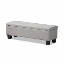 Deals π Hawthorne Collections Hawthorne Collection Storage Bench In Grayish Beige π