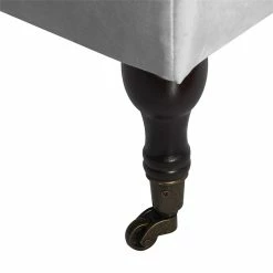 Discount 😍 Elle Décor Elle Decor Collette Tufted Storage Bench In French Pearl Gray Velvet 👍 -Bedroom Benches Store 1845384 15 L