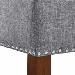 Brand new ✨ Beaumont Lane Tufted Storage Bench In Gray 🛒 -Bedroom Benches Store 1847749 3 L