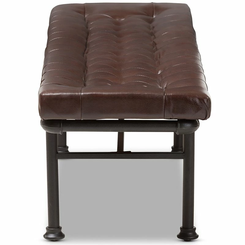 Top 10 π₯ Baxton Studio Zelie Faux Leather Bench In Dark Brown And Dark Bronze π 4 Top 10 π₯ Baxton Studio Zelie Faux Leather Bench In Dark Brown And Dark Bronze π - Image 4