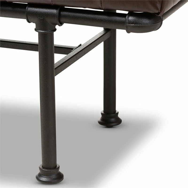 Top 10 π₯ Baxton Studio Zelie Faux Leather Bench In Dark Brown And Dark Bronze π 6 Top 10 π₯ Baxton Studio Zelie Faux Leather Bench In Dark Brown And Dark Bronze π - Image 6