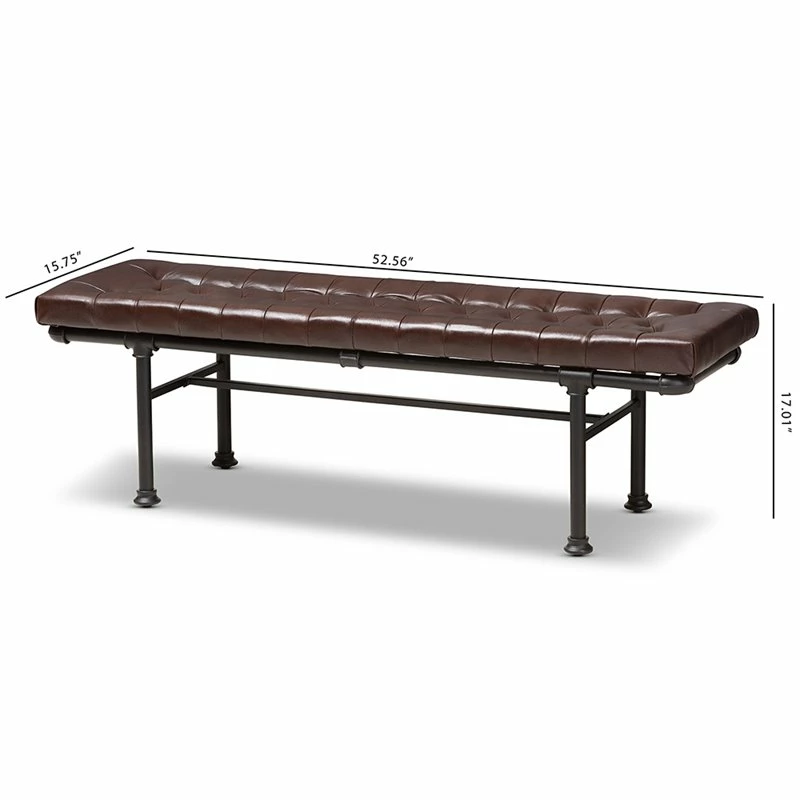Top 10 π₯ Baxton Studio Zelie Faux Leather Bench In Dark Brown And Dark Bronze π 8 Top 10 π₯ Baxton Studio Zelie Faux Leather Bench In Dark Brown And Dark Bronze π - Image 8