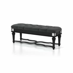 Best deal π Furniture Of America Viktoria Traditional Wood Tufted Bedroom Bench In Black π 8 Best deal π Furniture Of America Viktoria Traditional Wood Tufted Bedroom Bench In Black π -Bedroom Benches Store 1866571 3 L