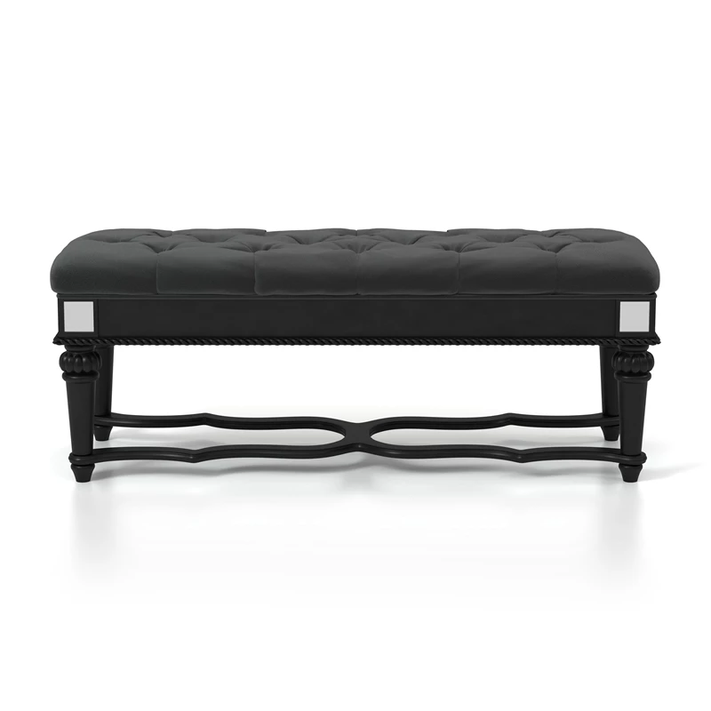 Best deal π Furniture Of America Viktoria Traditional Wood Tufted Bedroom Bench In Black π 1 Best deal π Furniture Of America Viktoria Traditional Wood Tufted Bedroom Bench In Black π