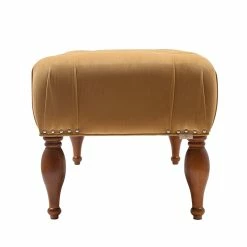 Discount ⌛ Jennifer Taylor Home Lyon Tufted Entryway Accent Bench Shimmer Gold 🔔 -Bedroom Benches Store 1871602 2 L