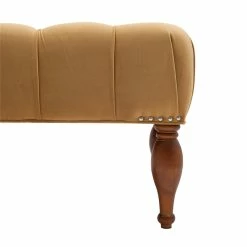 Discount ⌛ Jennifer Taylor Home Lyon Tufted Entryway Accent Bench Shimmer Gold 🔔 -Bedroom Benches Store 1871602 4 L