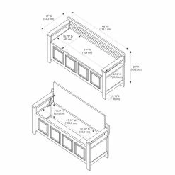 Hot Sale 𧨠Riverbay Furniture Transitional Wood Storage Bench In White Finish π 10 Hot Sale 𧨠Riverbay Furniture Transitional Wood Storage Bench In White Finish π -Bedroom Benches Store 1876344 1876348 L