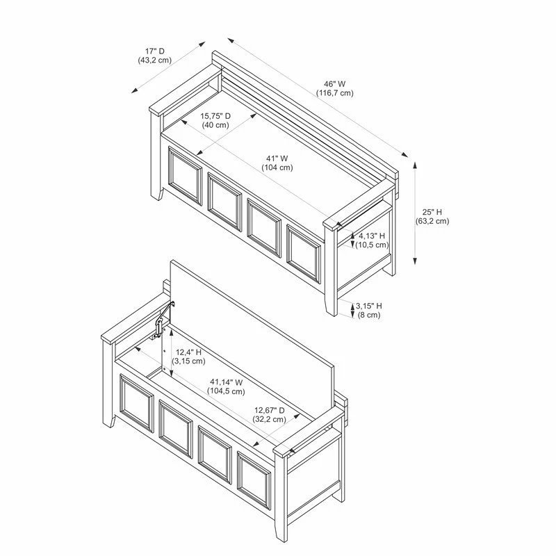 Hot Sale 𧨠Riverbay Furniture Transitional Wood Storage Bench In White Finish π 5 Hot Sale 𧨠Riverbay Furniture Transitional Wood Storage Bench In White Finish π - Image 5