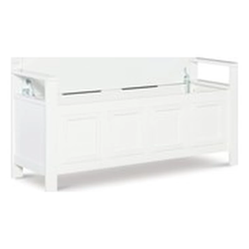 Hot Sale 𧨠Riverbay Furniture Transitional Wood Storage Bench In White Finish π 1 Hot Sale 𧨠Riverbay Furniture Transitional Wood Storage Bench In White Finish π