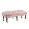 Best Pirce 👏 Riverbay Furniture 50" Bedroom Bench In Pink And Distressed Gray ⭐