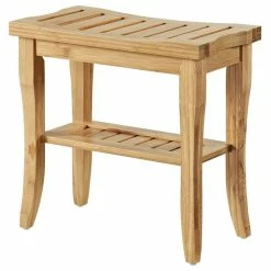 Buy 🎉 Riverbay Furniture Bathroom Stool In Natural 🎁