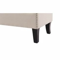 Promo ✨ Brika Home Roll Arm Entryway Accent Bench In Sky Neutral ✔️ -Bedroom Benches Store 1901594 4 L