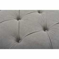 Coupon 💯 Brika Home Tufted Roll Arm Entryway Bench In Opal Gray 💯 -Bedroom Benches Store 1901722 2 L