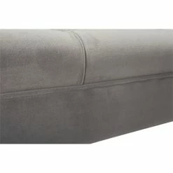Coupon 💯 Brika Home Tufted Roll Arm Entryway Bench In Opal Gray 💯 -Bedroom Benches Store 1901722 4 L