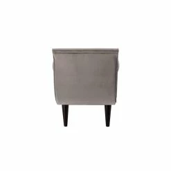 Buy 💯 Brika Home Tufted Flare Arm Entryway Bench In Opal Gray 😉 -Bedroom Benches Store 1901727 2 L