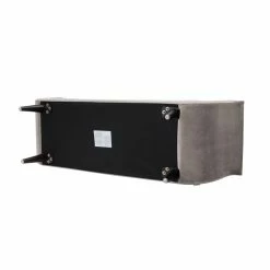 Buy 💯 Brika Home Tufted Flare Arm Entryway Bench In Opal Gray 😉 -Bedroom Benches Store 1901727 7 L