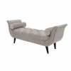 Buy 💯 Brika Home Tufted Flare Arm Entryway Bench In Opal Gray 😉